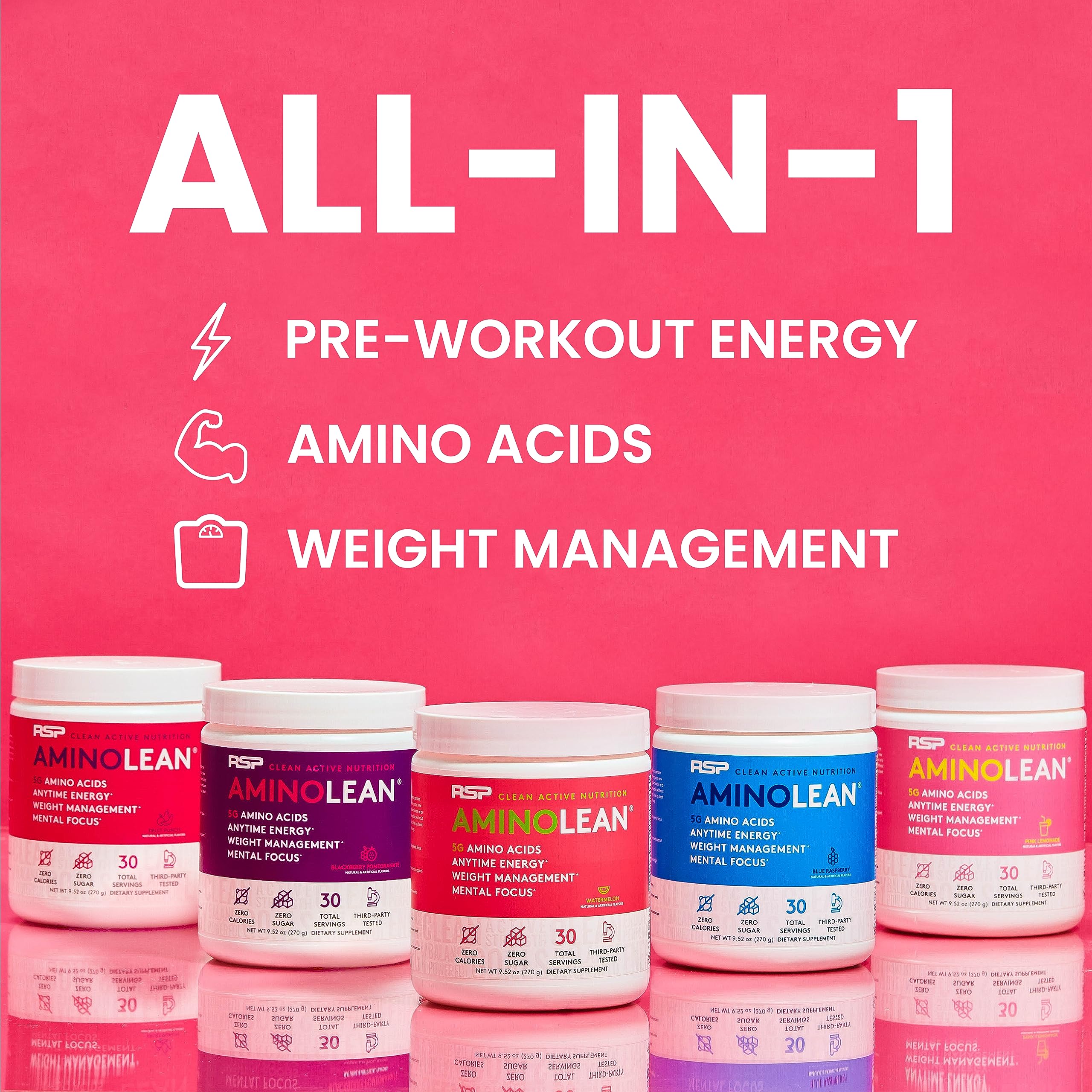 AminoLean scoop ready for quick, clean energy before training.
