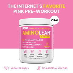 RSP NUTRITION AminoLean mixed shaker bottle ready for on-the-go energy.