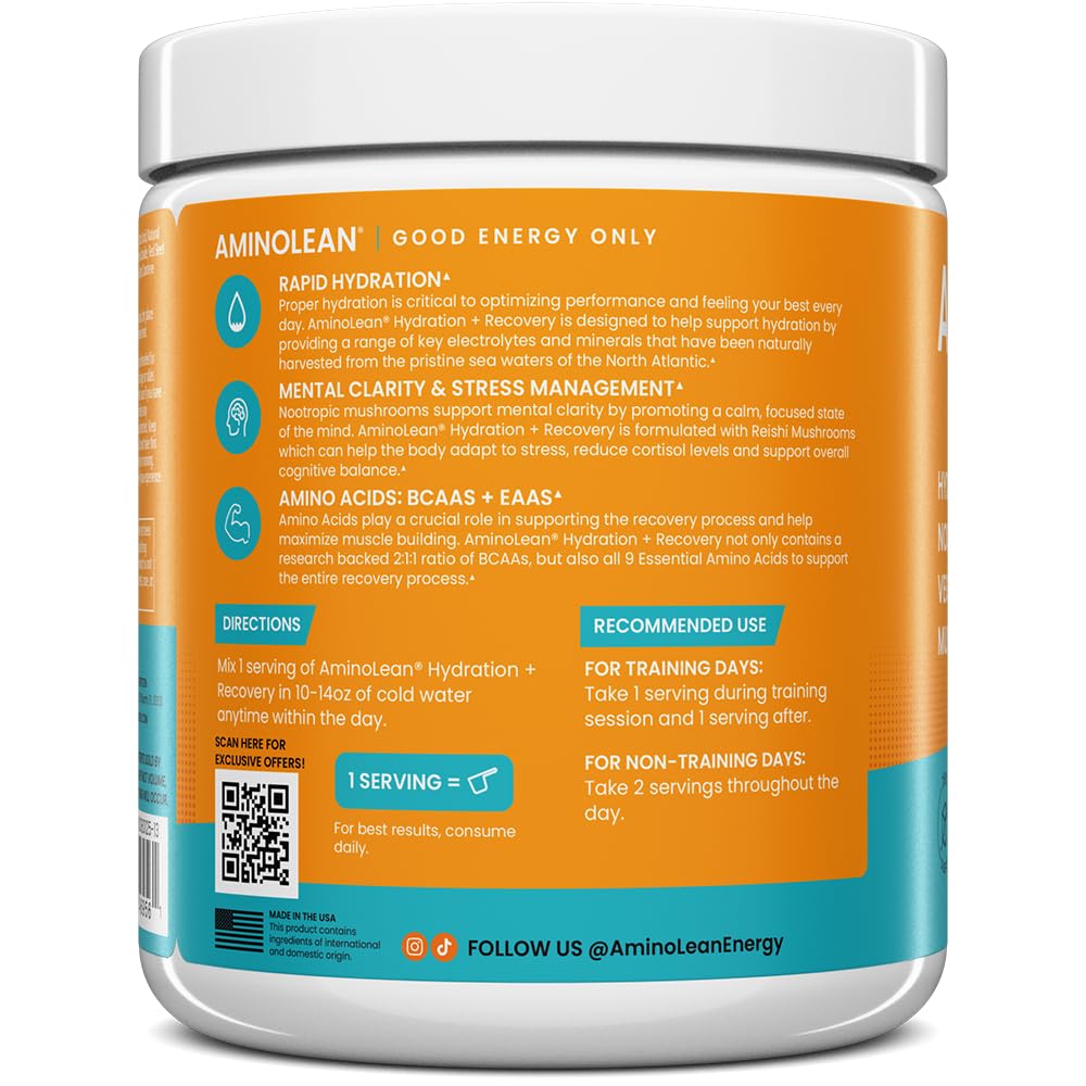 AminoLean being stirred into water for refreshing lift