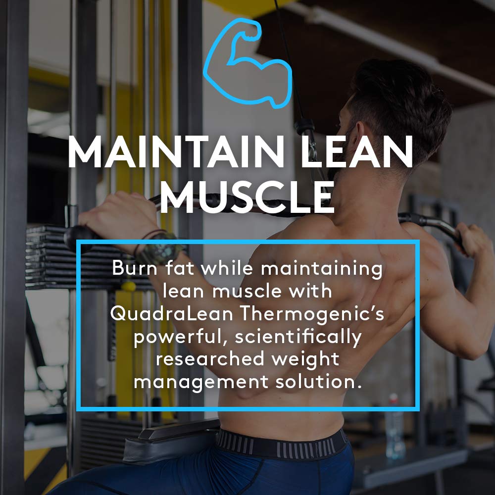QuadraLean Thermo ingredients label close-up emphasizing key compounds.
