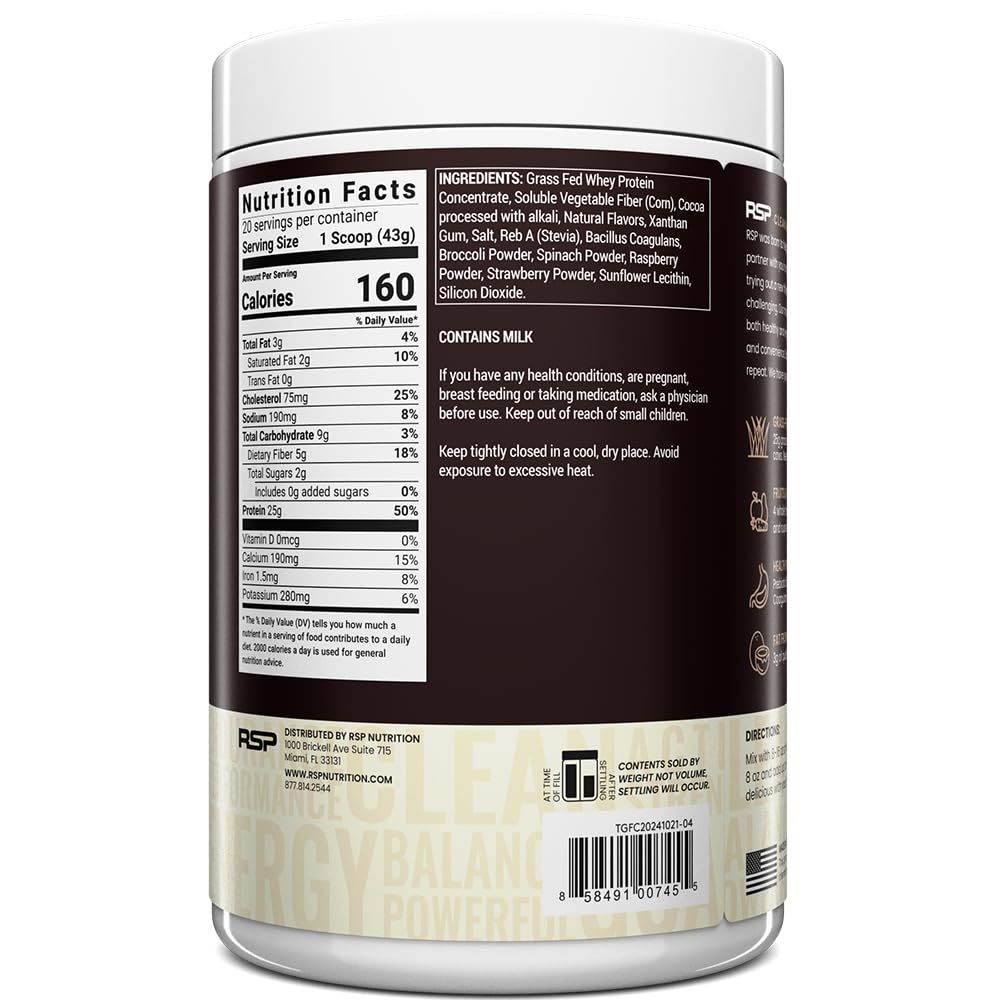 RSP NUTRITION TrueFit gluten-free ingredients graphic