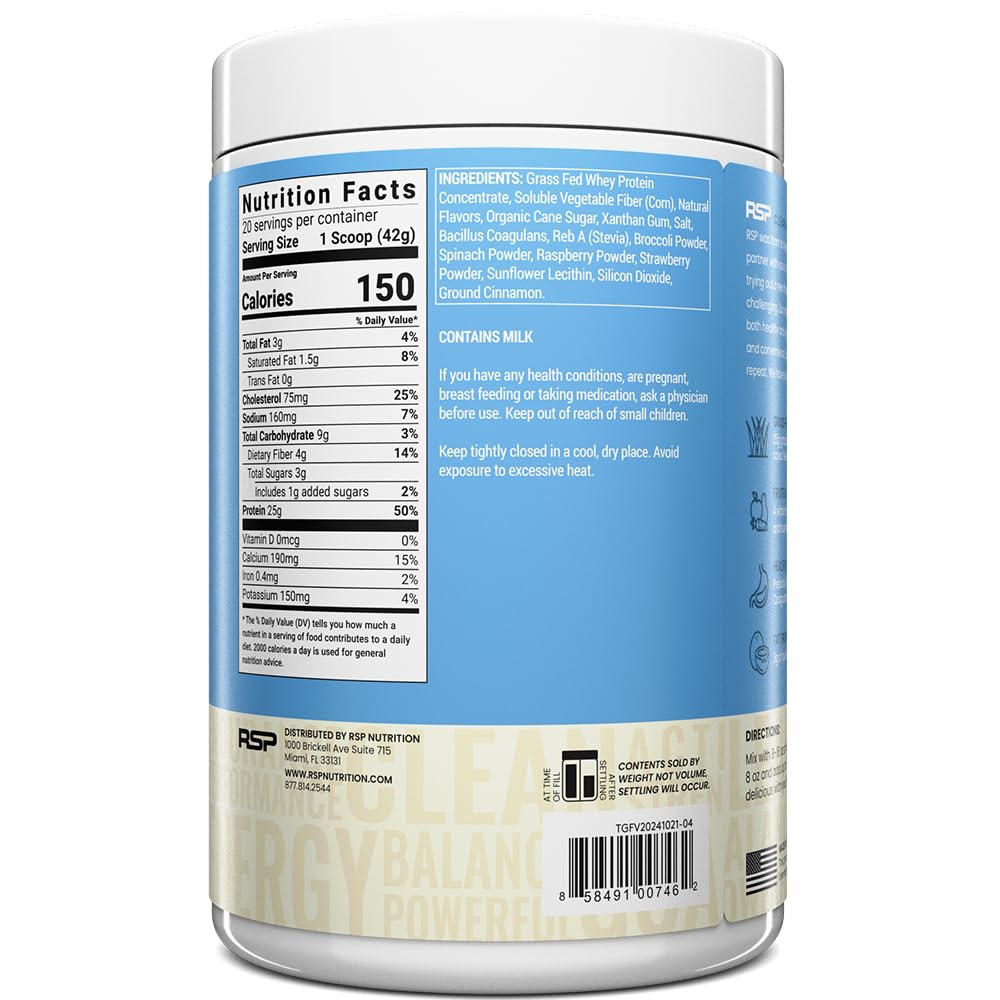 Gluten-free packaging label communicates clean, allergen-conscious nutrition.