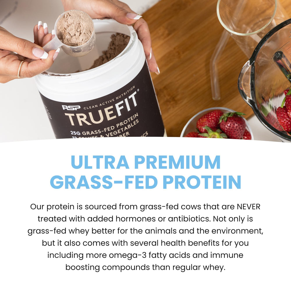 RSP NUTRITION TrueFit shake with leafy greens for a meal replacement