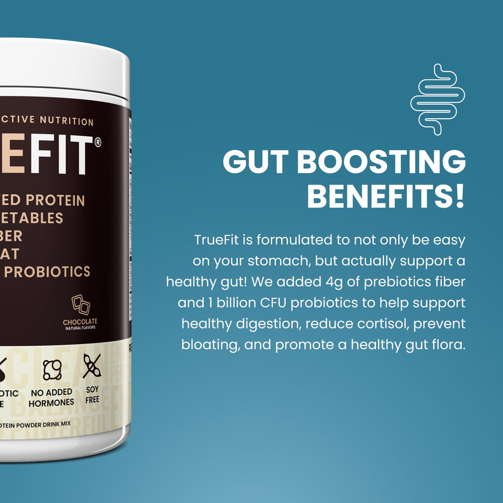 RSP TrueFit organic fruits and vegetables blend promotes daily immune-supporting nutrition.
