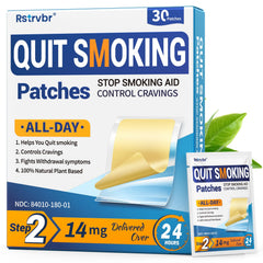 Rstrvbr Step 2 nicotine patches box front for quit smoking support