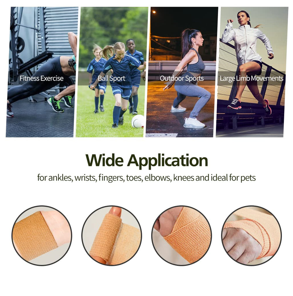 RUBY.Q tear-by-hand bandage wraps simplify quick applications