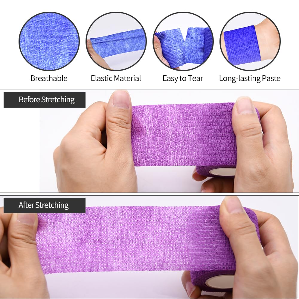 RubyQ 4 pulgadas para fijar apósitos y proteger articulaciones de forma cómoda