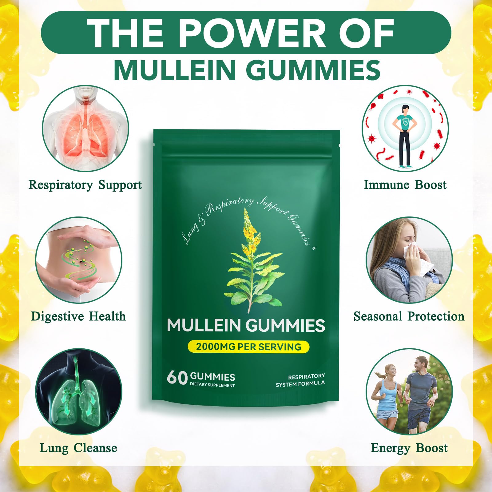 Ruduwu Mullein Gummies use case for respiratory support in daily routine.
