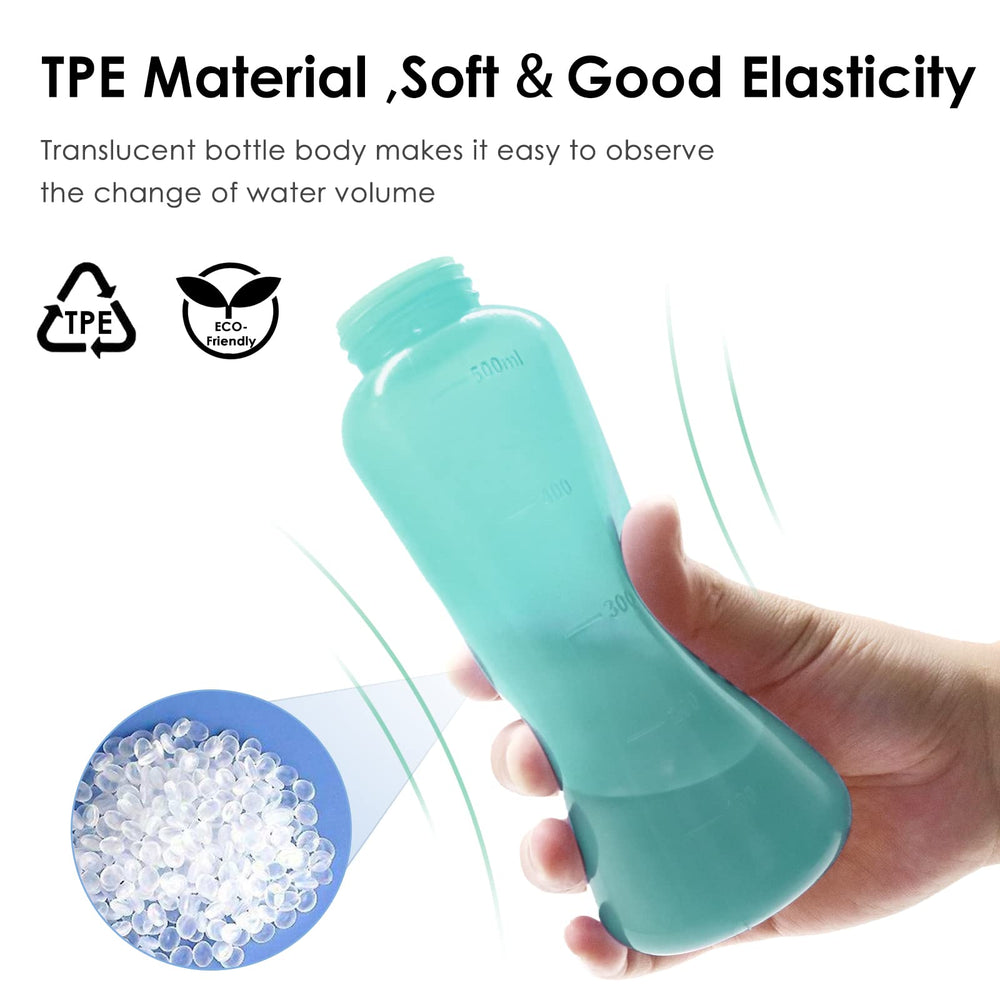 RUFCRIL Peri Bottle: boquilla doble para limpieza suave y precisa.