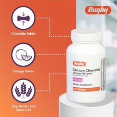 Rugby Calcium D3 ingredients label close view for transparency