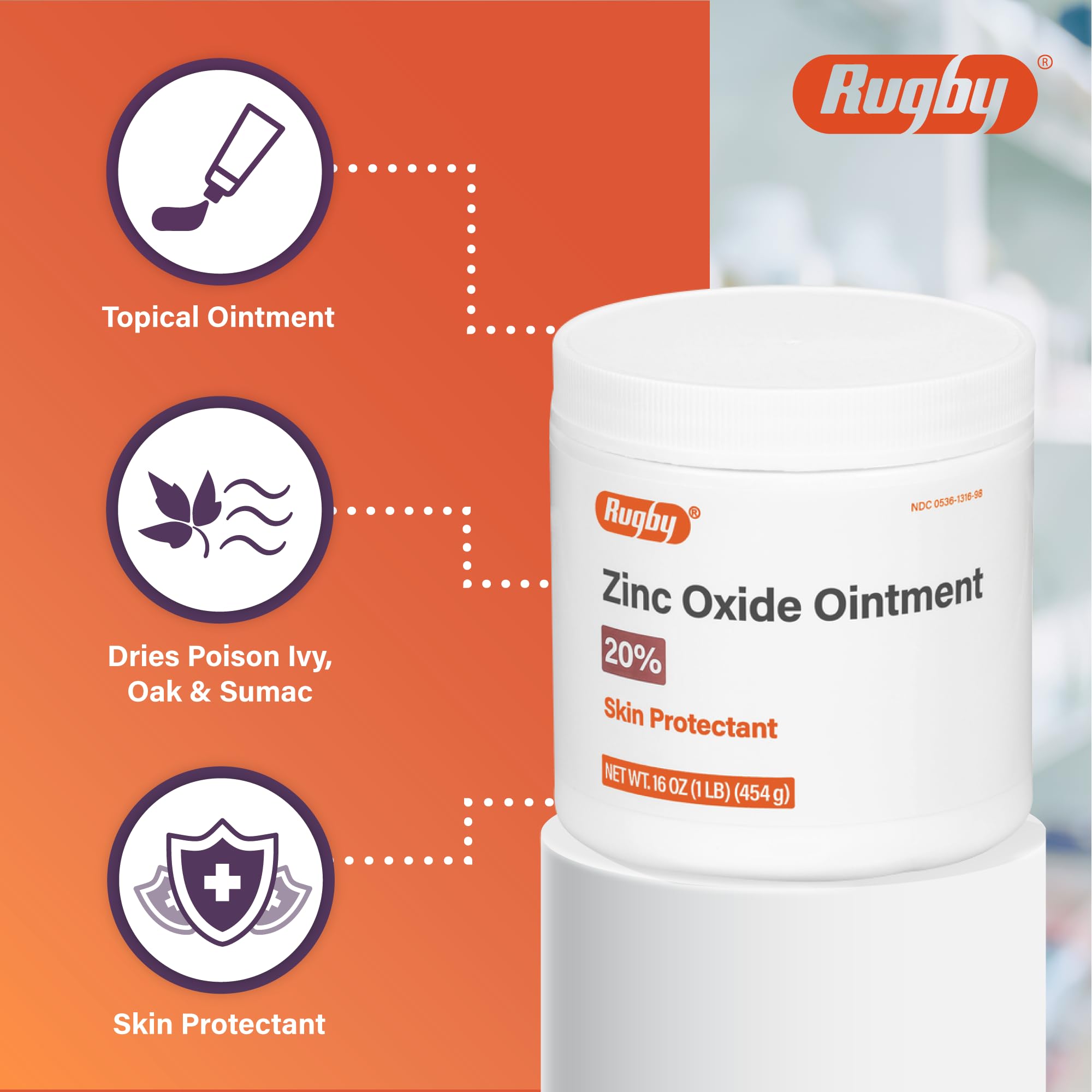 Rugby Laboratories brand logo indicating trusted OTC skincare heritage.