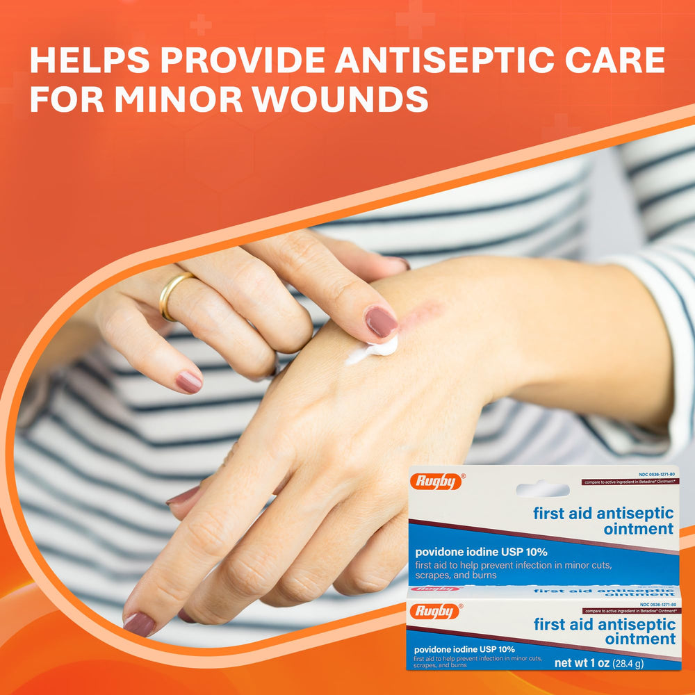 Rugby Laboratories burn and scrape care ointment for on-the-go first aid