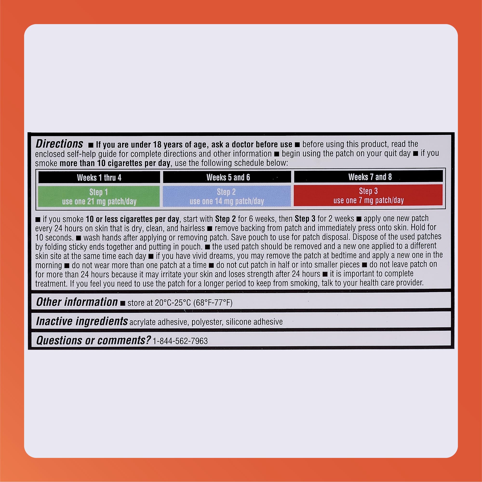 Rugby Laboratories instruction manual inside the box