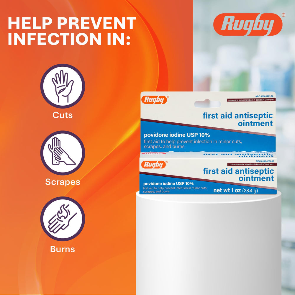 Rugby Laboratories minor-wounds care kit image shows convenient antiseptic option