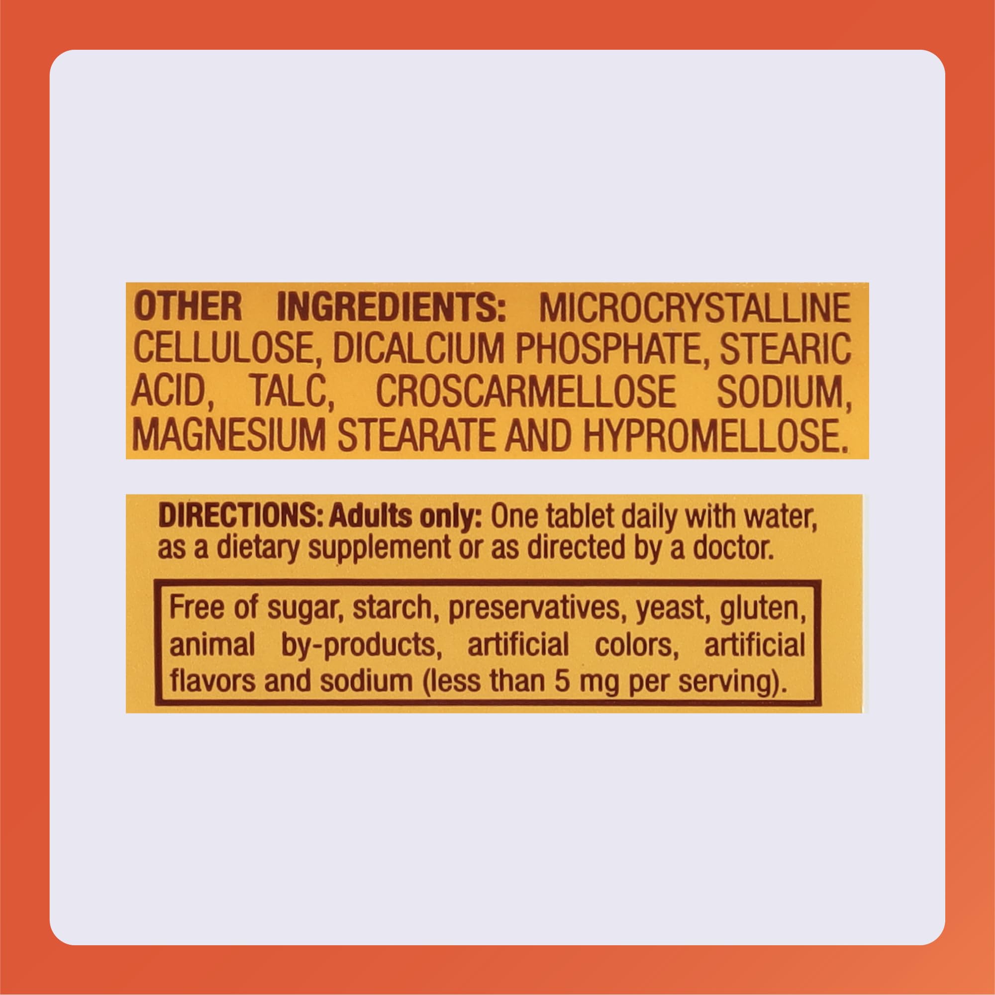 Presentación de 100 tabletas de Rugby Laboratories para consumo diario