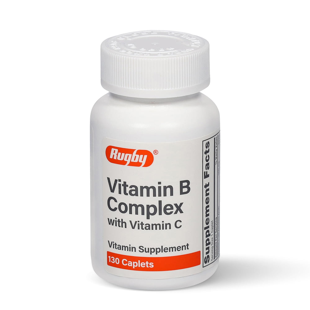 Rugby Laboratories Vitamin B Complex bottle cap seen for easy daily use