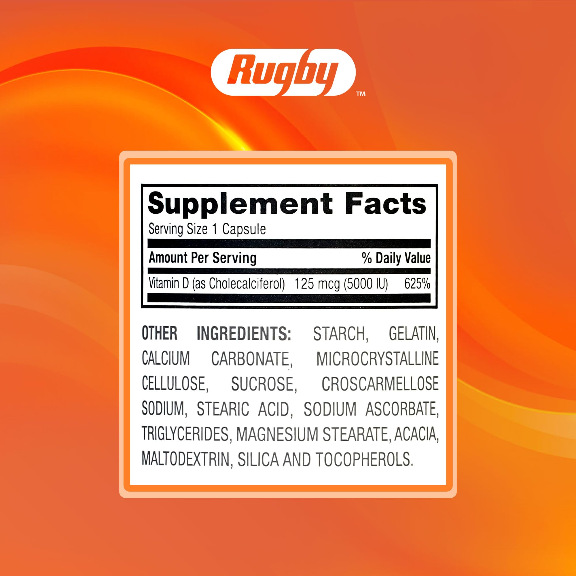 Rugby Laboratories packaging and label illustrating trusted OTC vitamin solution.