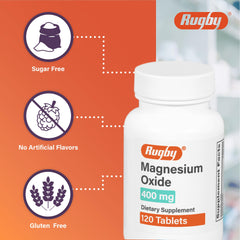 Tablets shown with a meal for convenient daily magnesium intake from Rugby.