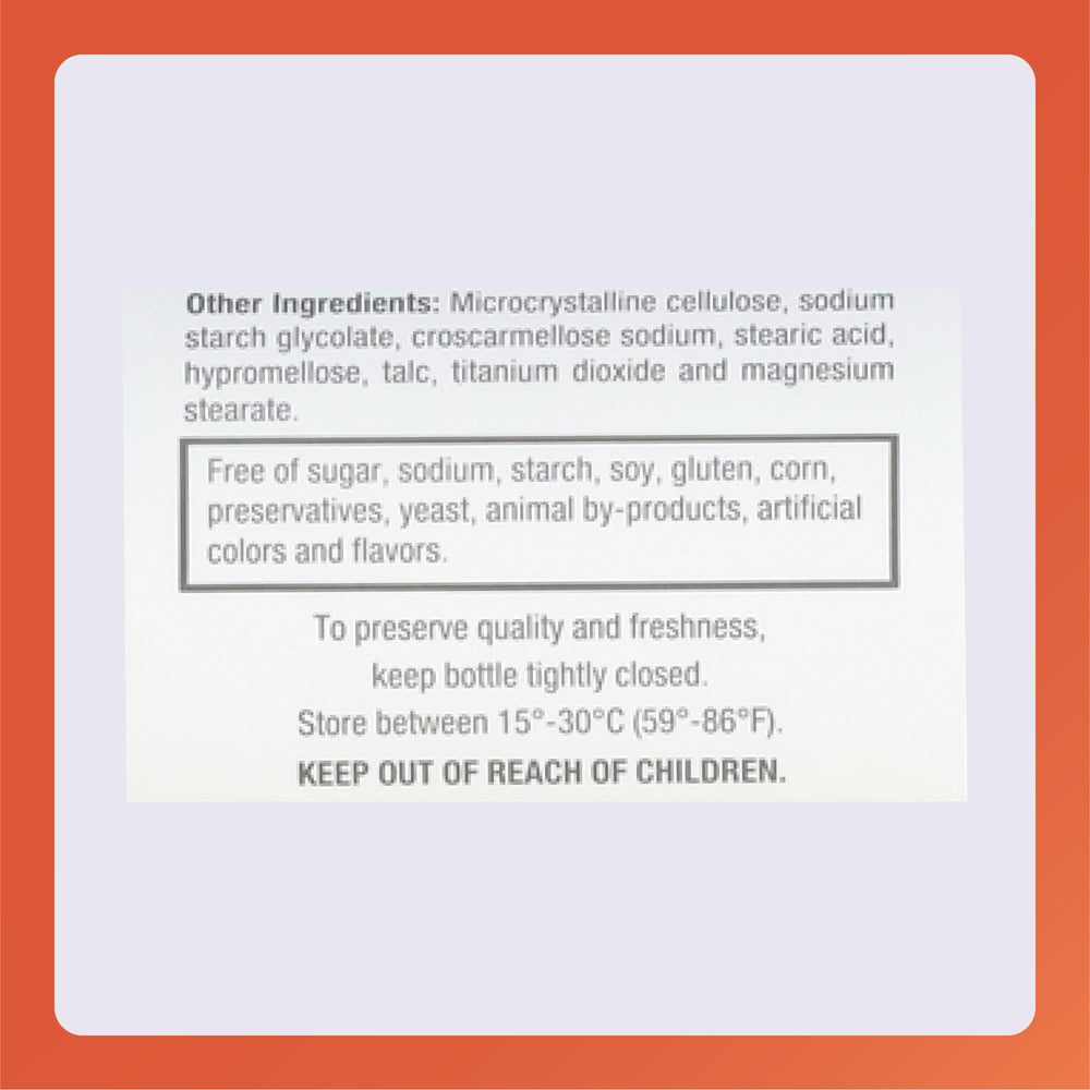 Rugby packaging displays zinc sulfate supplement with clear ingredients