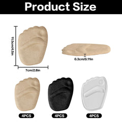 RUGLAMZHIP ball-of-foot cushions with adhesive ensure secure, residue-free placement.