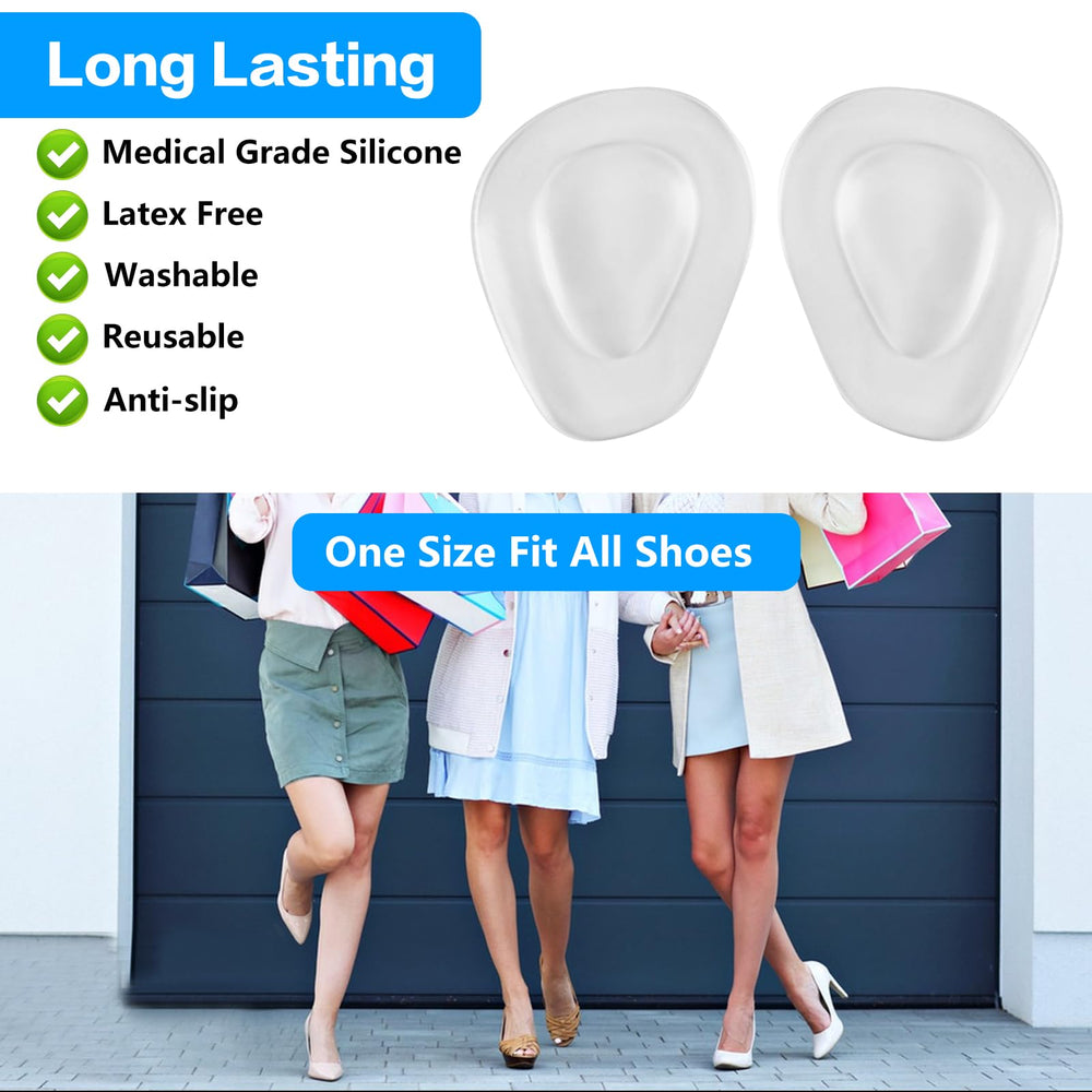 RUGLAMZHIP foot pads fit multiple shoe types for discreet comfort