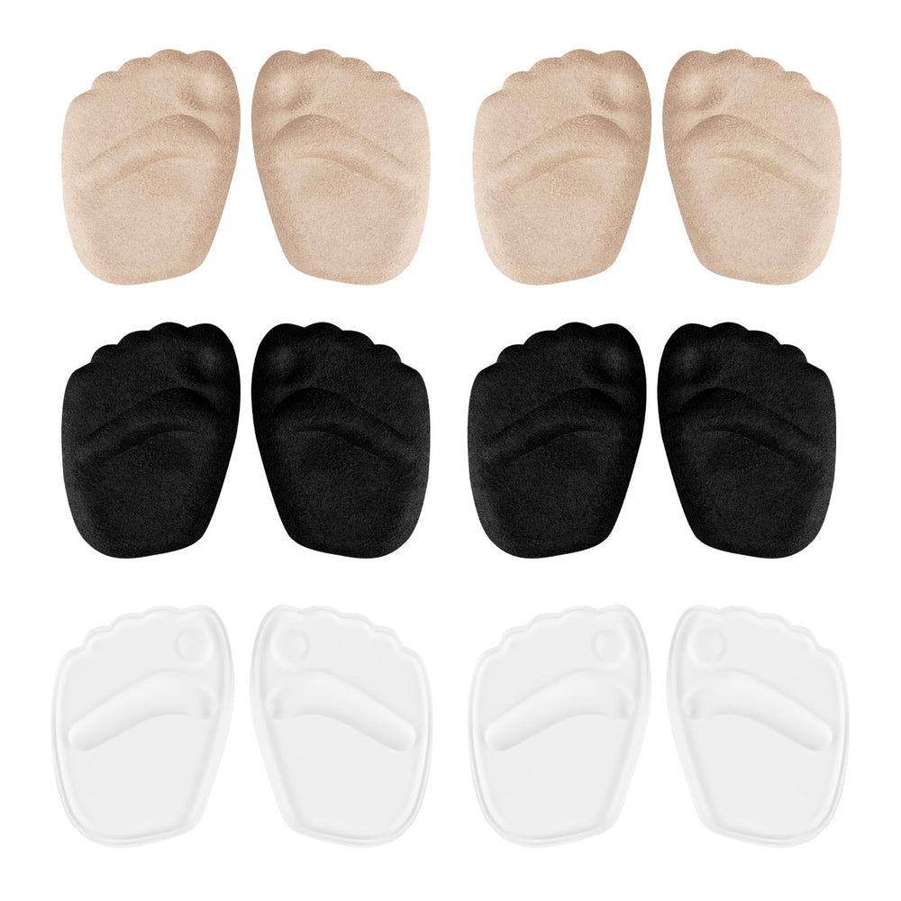 RUGLAMZHIP metatarsal pads close-up highlighting soft suede for comfort.