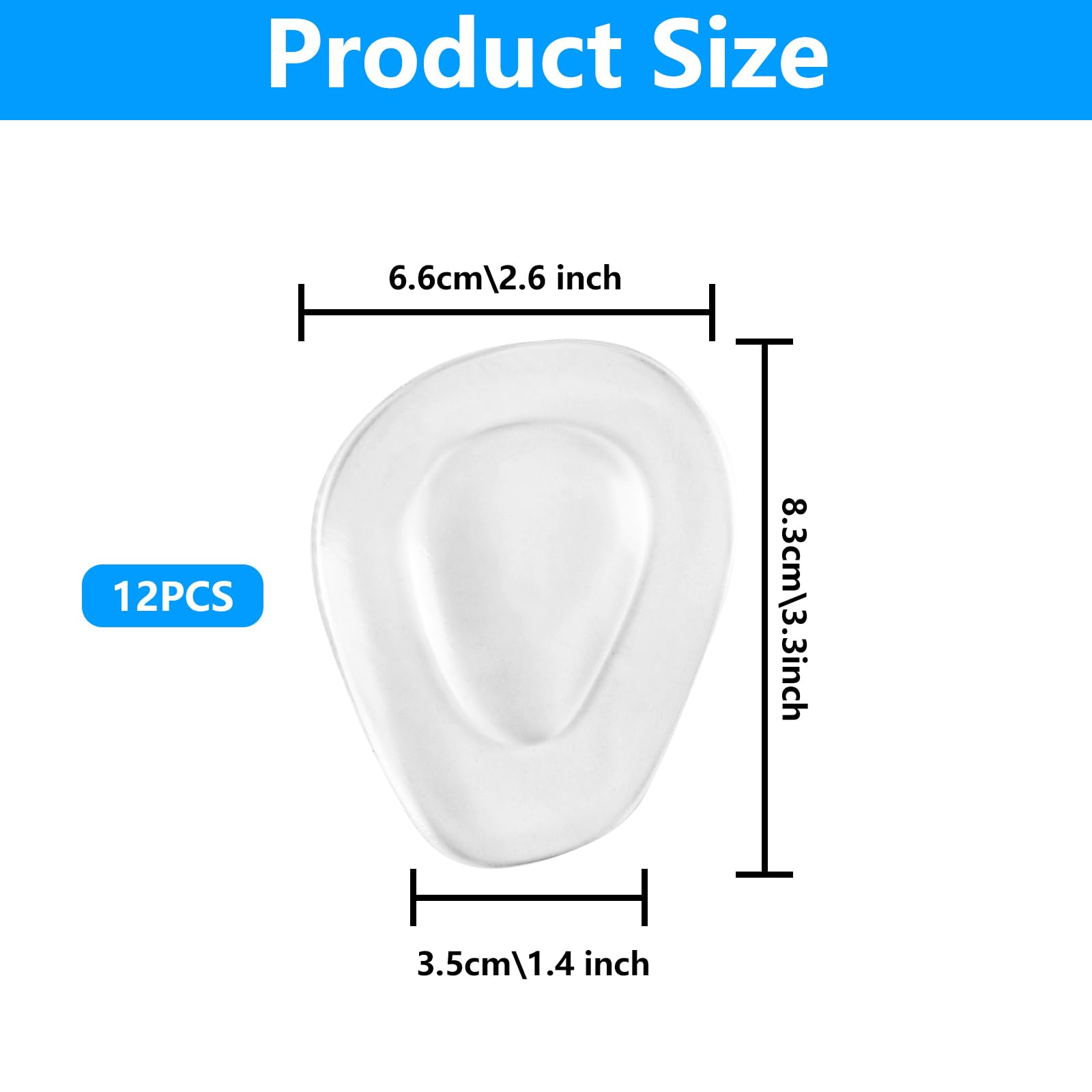 RUGLAMZHIP silicone foot pad with ergonomic design for all-day comfort