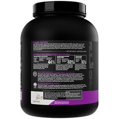 Rule 1 Casein Protein Vanilla Creme being poured into a glass for night use