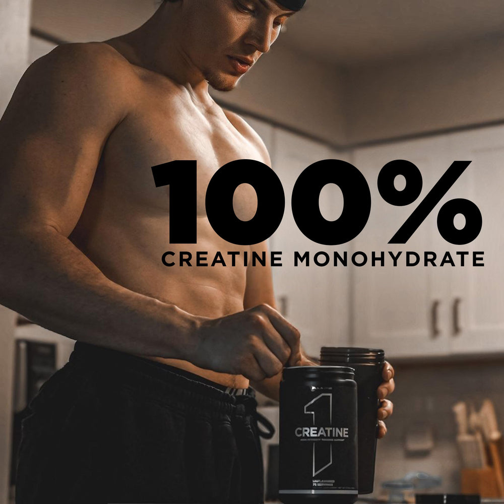 Rule 1 Creatine powder flavored option enhances taste during workouts