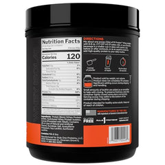 Rule 1 Proteins R1 Whey Isolate scoop ready to mix with water or milk