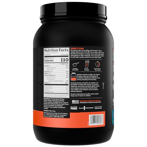 Rule 1 R1 Whey Isolate scoop-dispense image showing convenient serving