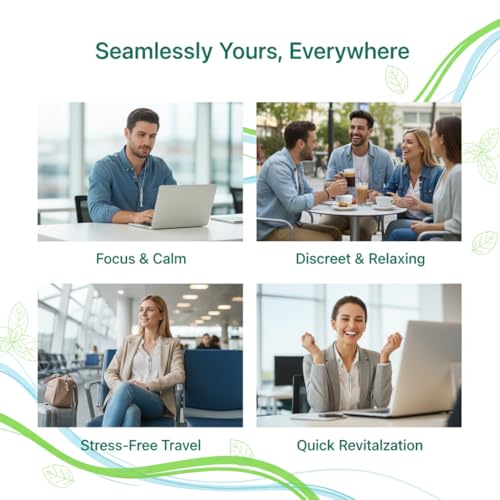Runmecy breathing necklace in use to ease stress through breathwork