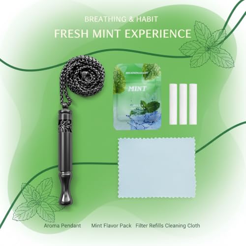 Runmecy mindful-breathing accessory invites calmer moments during stress or travel.