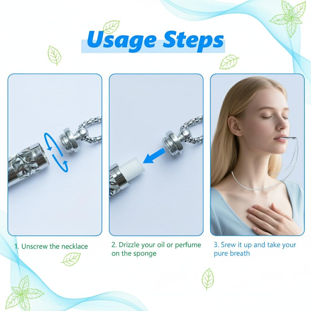 Runmecy travel-friendly necklace designed for on-the-go relaxation
