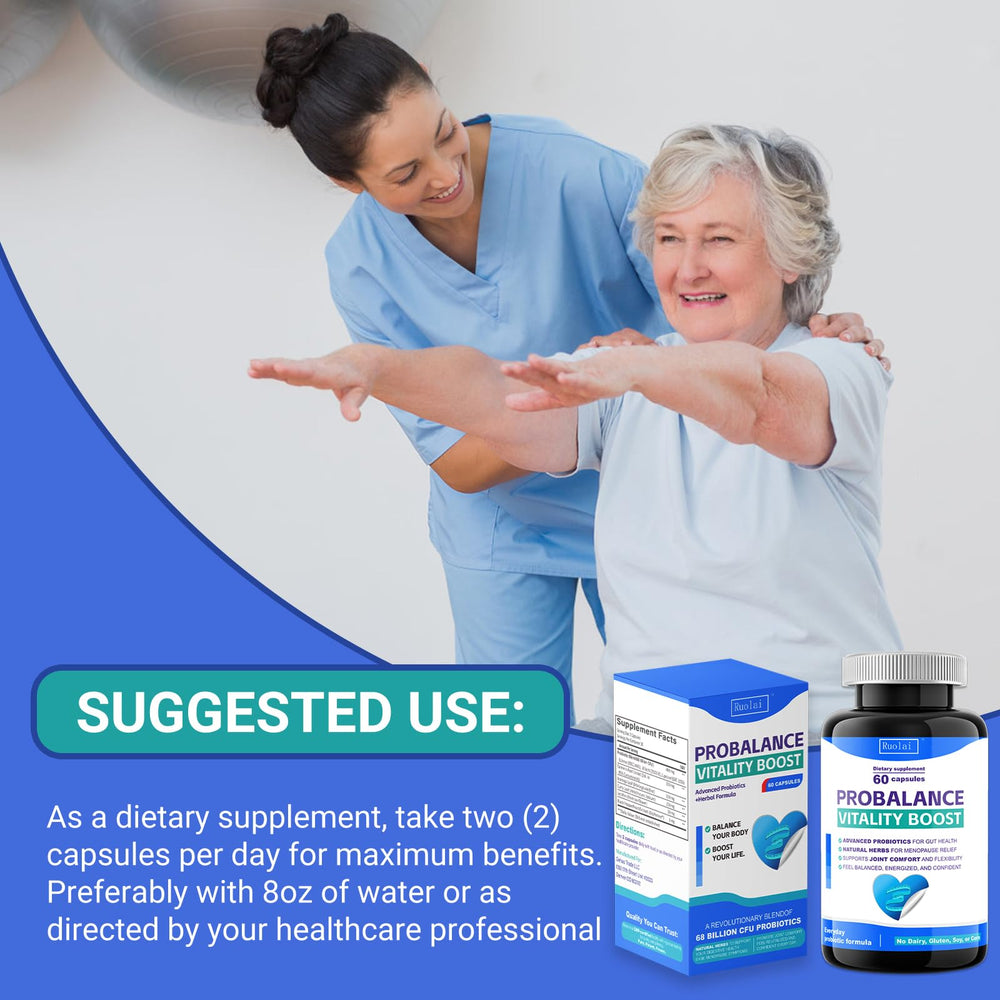 Ruolai ProBalance for women supports midlife comfort and digestive ease.