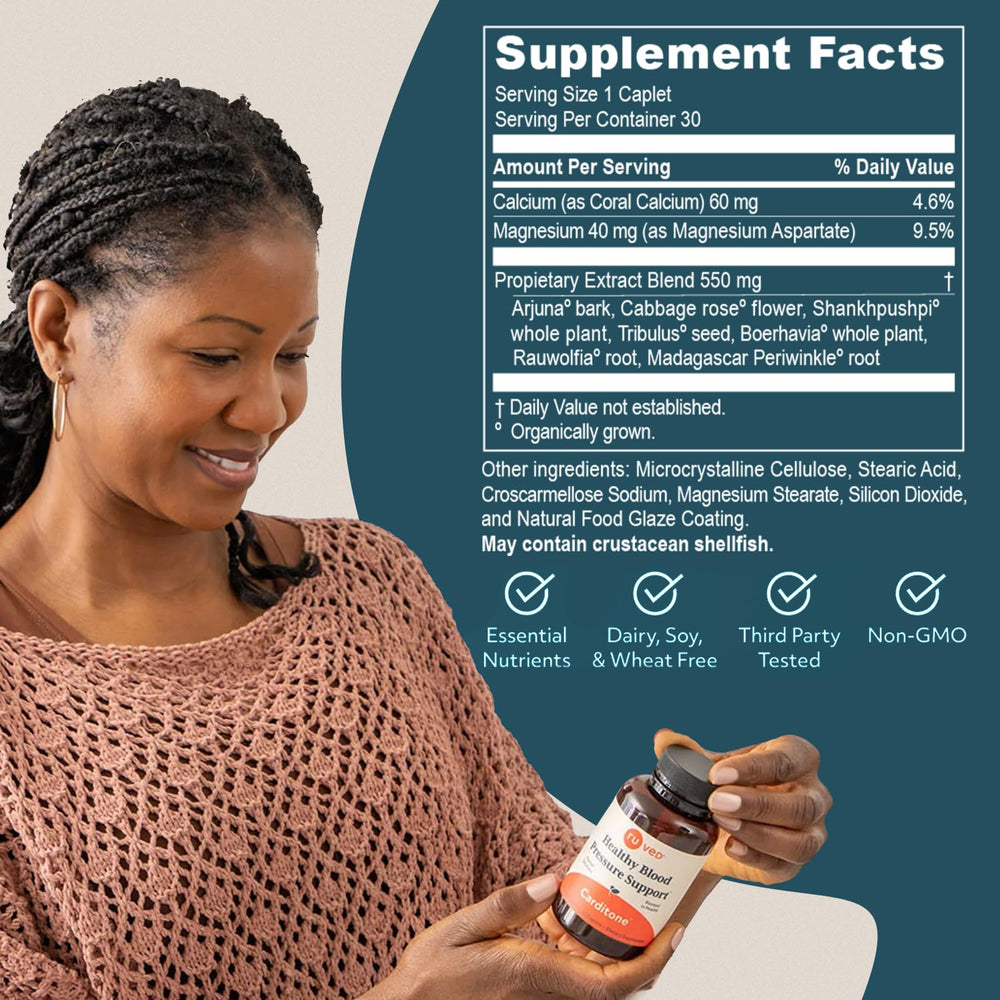 Ruved Carditone caplets closeup for easy daily use.