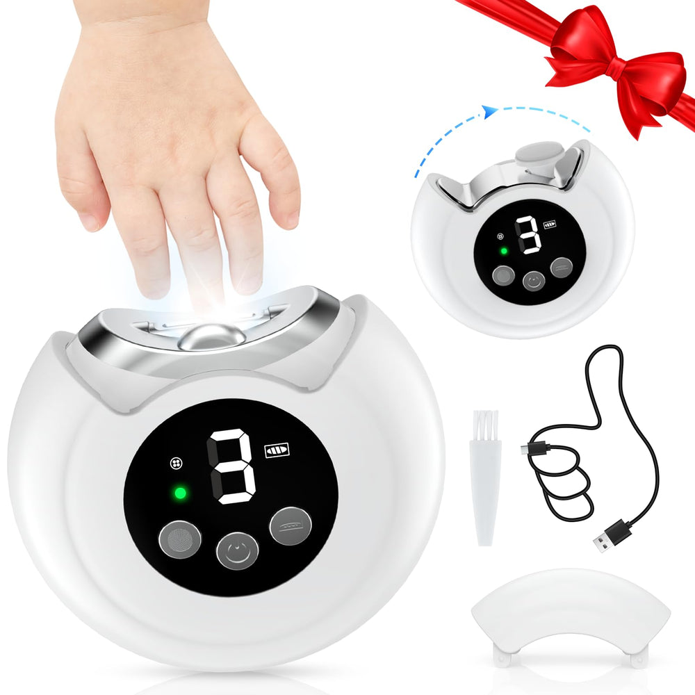 RVDU 2-in-1 electric nail clipper compact for at-home grooming
