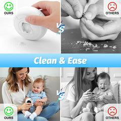 RVDU baby nail clipper with LED light aids nighttime trimming