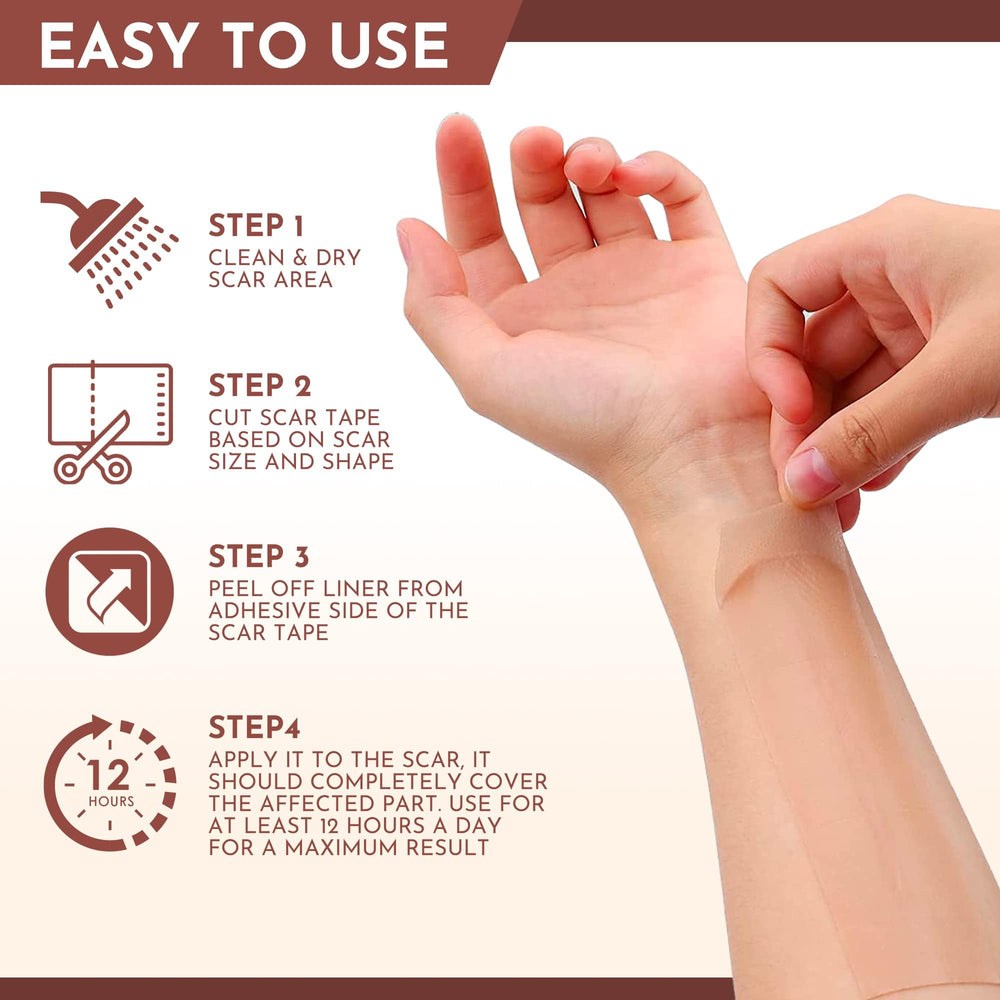 RWWXII scar sheets are hypoallergenic and latex-free for sensitive skin.