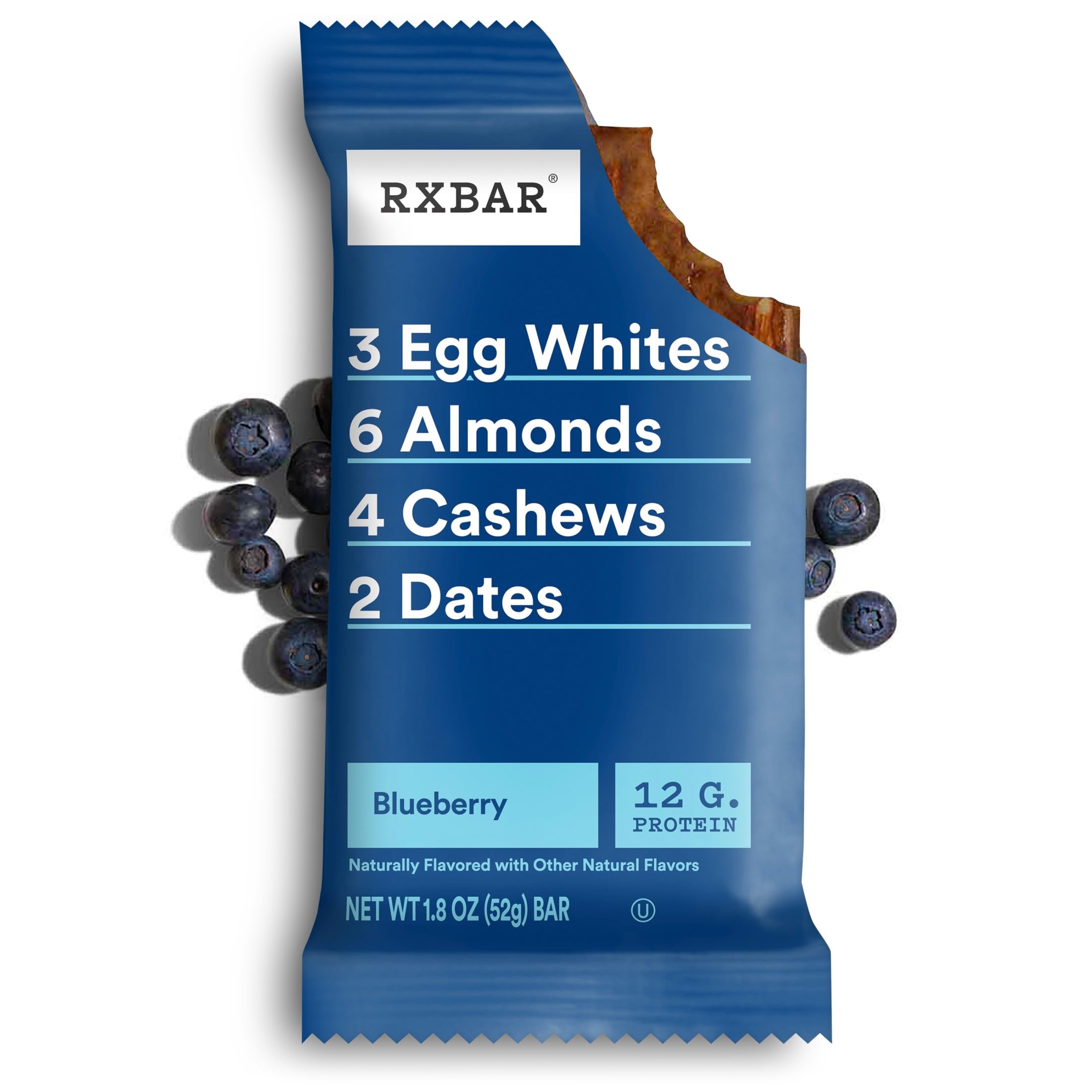 RXBAR Blueberry bar with morning coffee pairing inspiration.