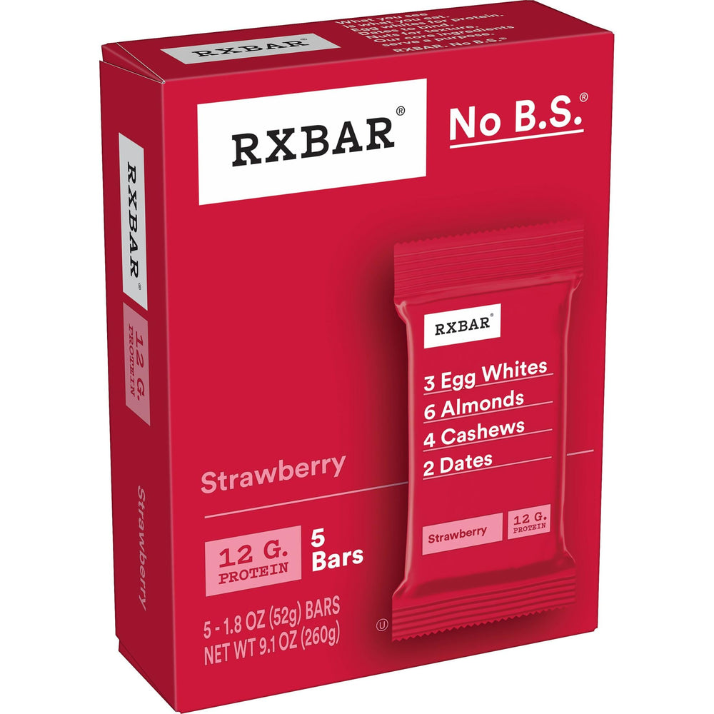 RXBAR Strawberry bar on the go for active lifestyles