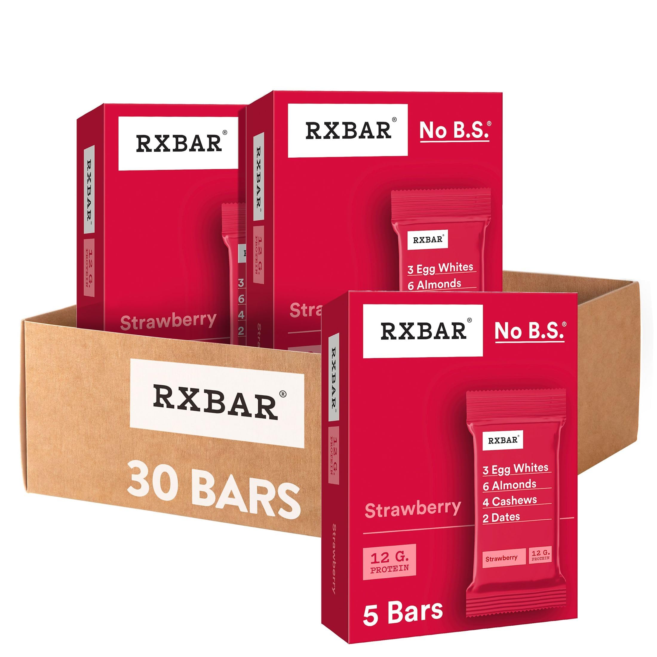 RXBAR Strawberry protein bar pack ready for on-the-go snacking