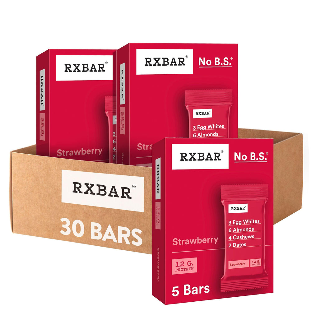RXBAR Strawberry protein bar pack ready for on-the-go snacking