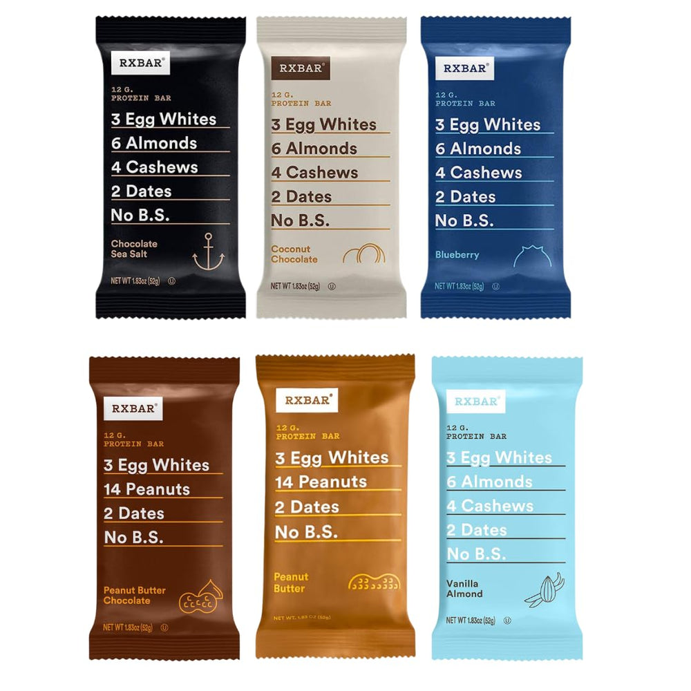 RxBAR Real Food Protein Bar variety pack 24-count, convenient snack for busy days