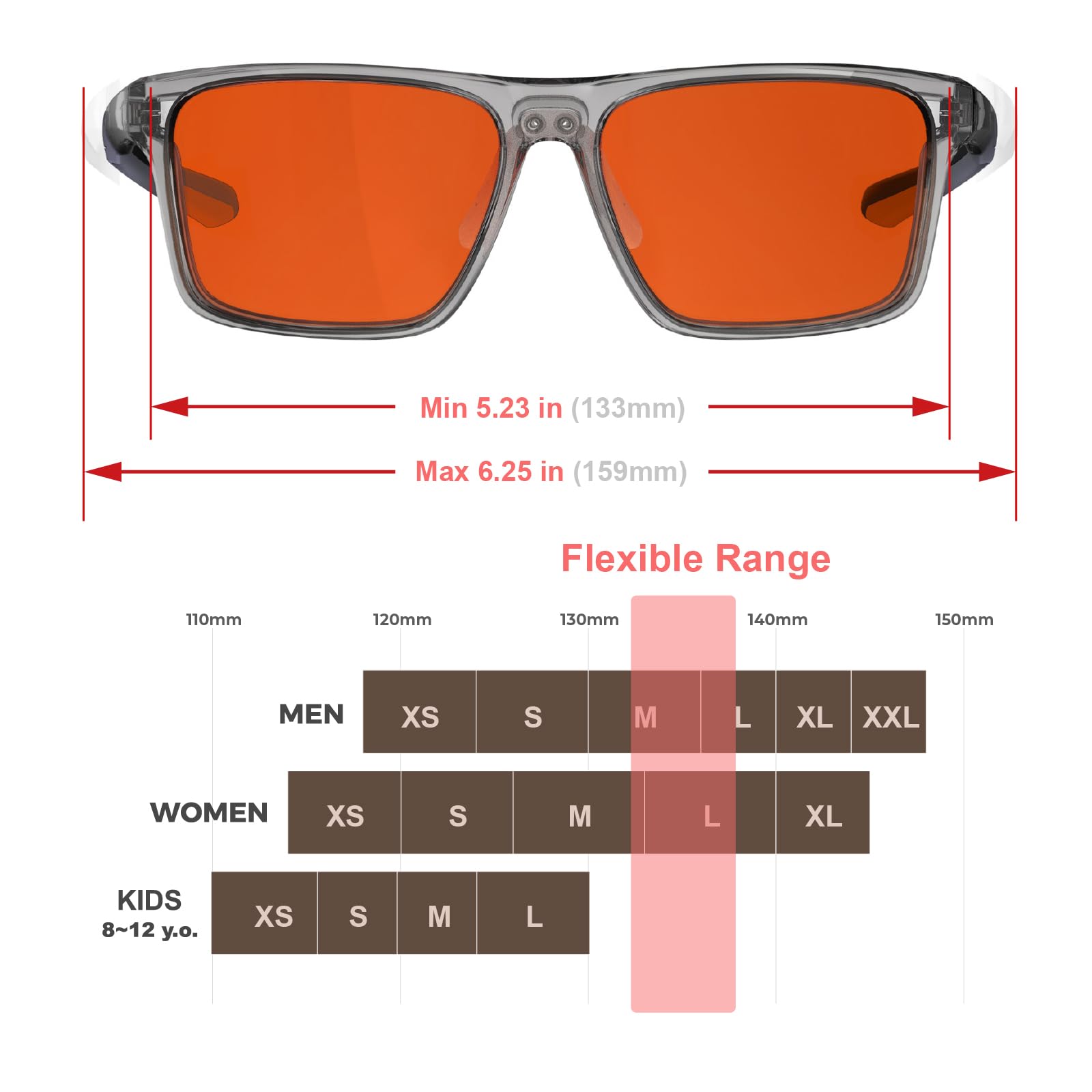 RY586 HD Premium Sleep Glasses durable EMS TR90 frame designed to last.
