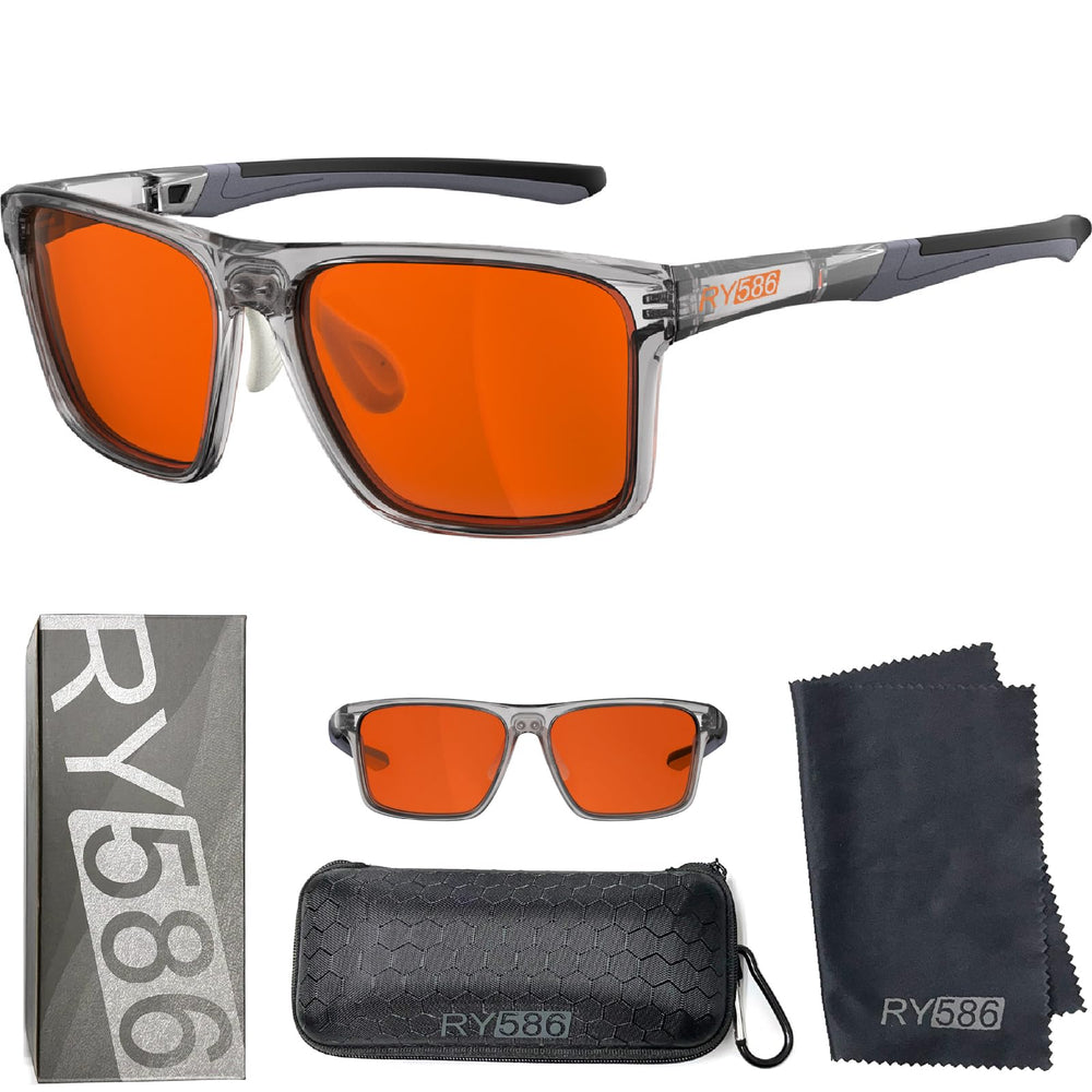 RY586 HD Premium Sleep Glasses microfiber cloth included for easy maintenance.