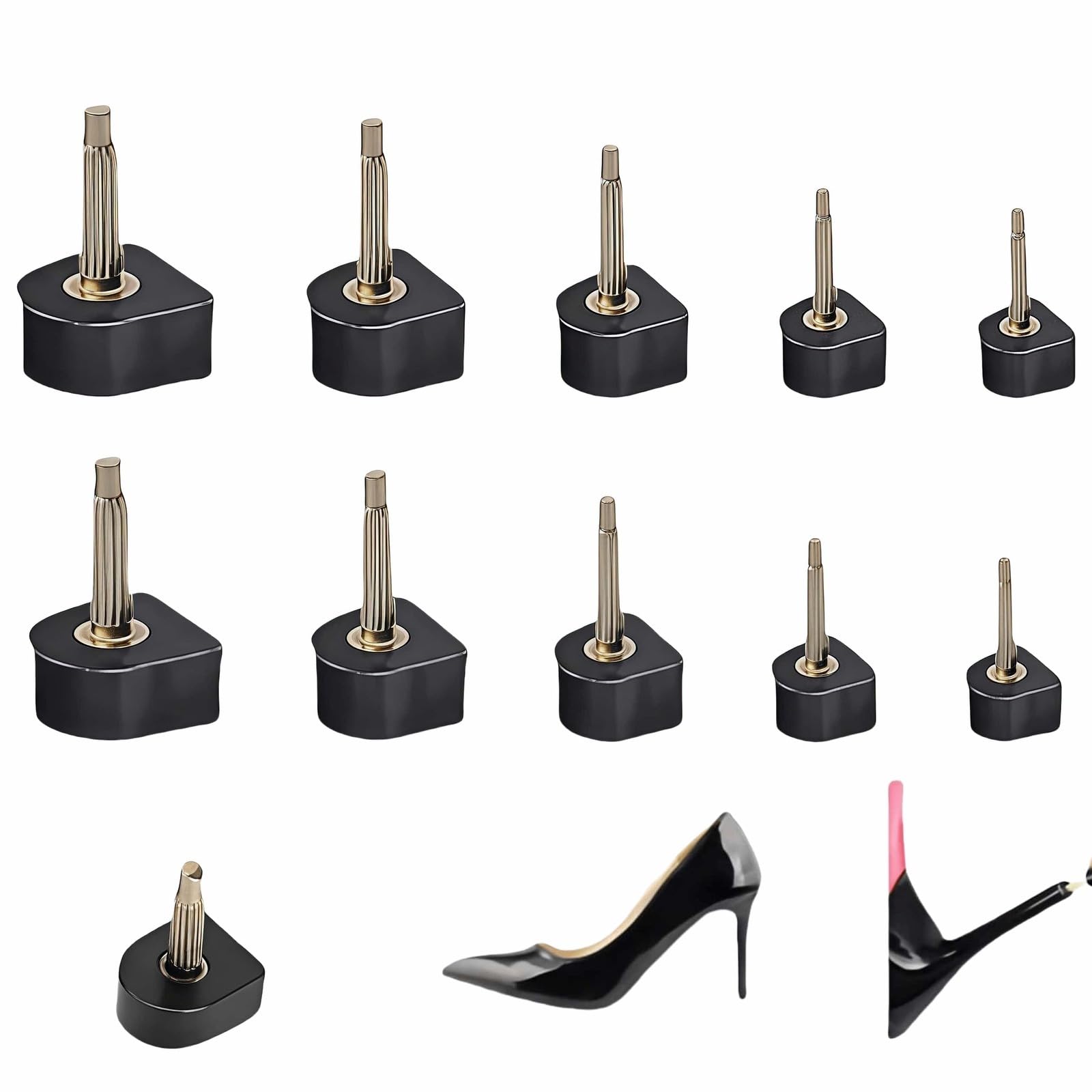 RyanDesign heel tips U-cap 2.4mm for durable quick heel repairs
