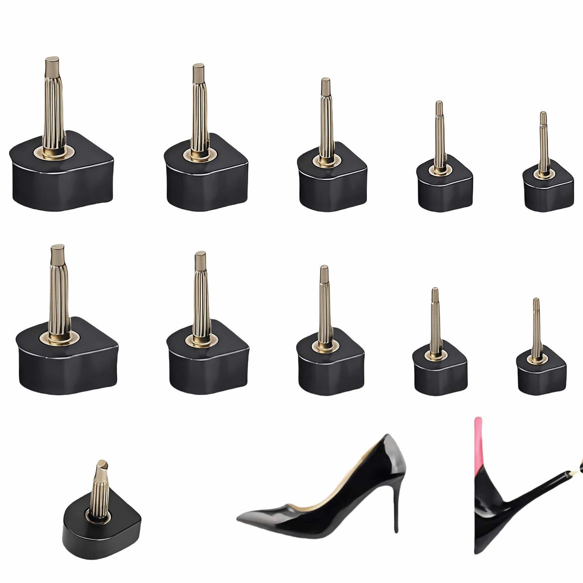 RyanDesign heel tips U-cap 2.4mm for durable quick heel repairs