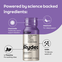 Ryde Sleep 8-pack front view, convenient weekly supply for bedtime routines.