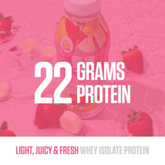 RYSE Clear Protein Drink nutrition label highlighting zero sugar and lactose-free formula